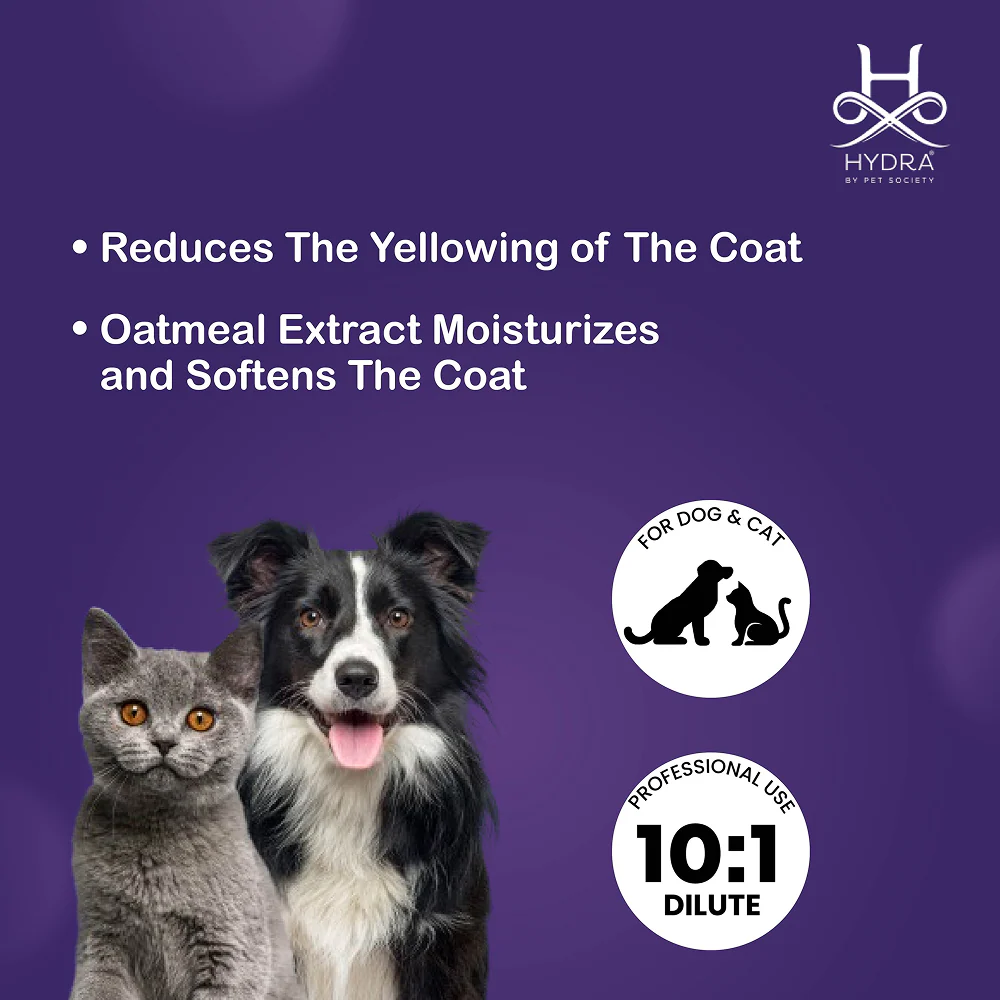 Hydra Groomers Oatmeal Extract Whitening Shampoo for Cats & Dogs - Image 6