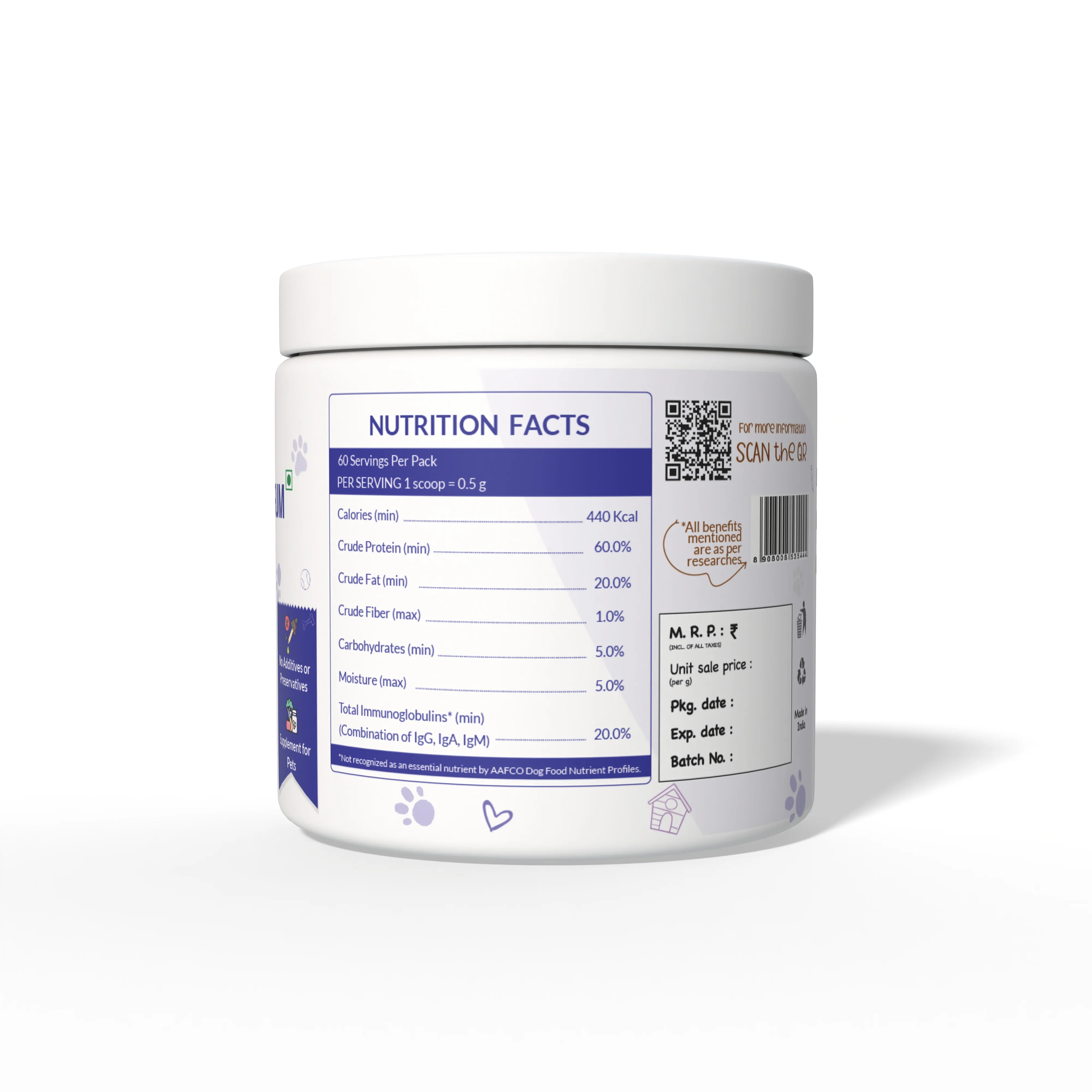HYE Pets Bovine Colostrum Powder for Dogs & Cats - Image 3