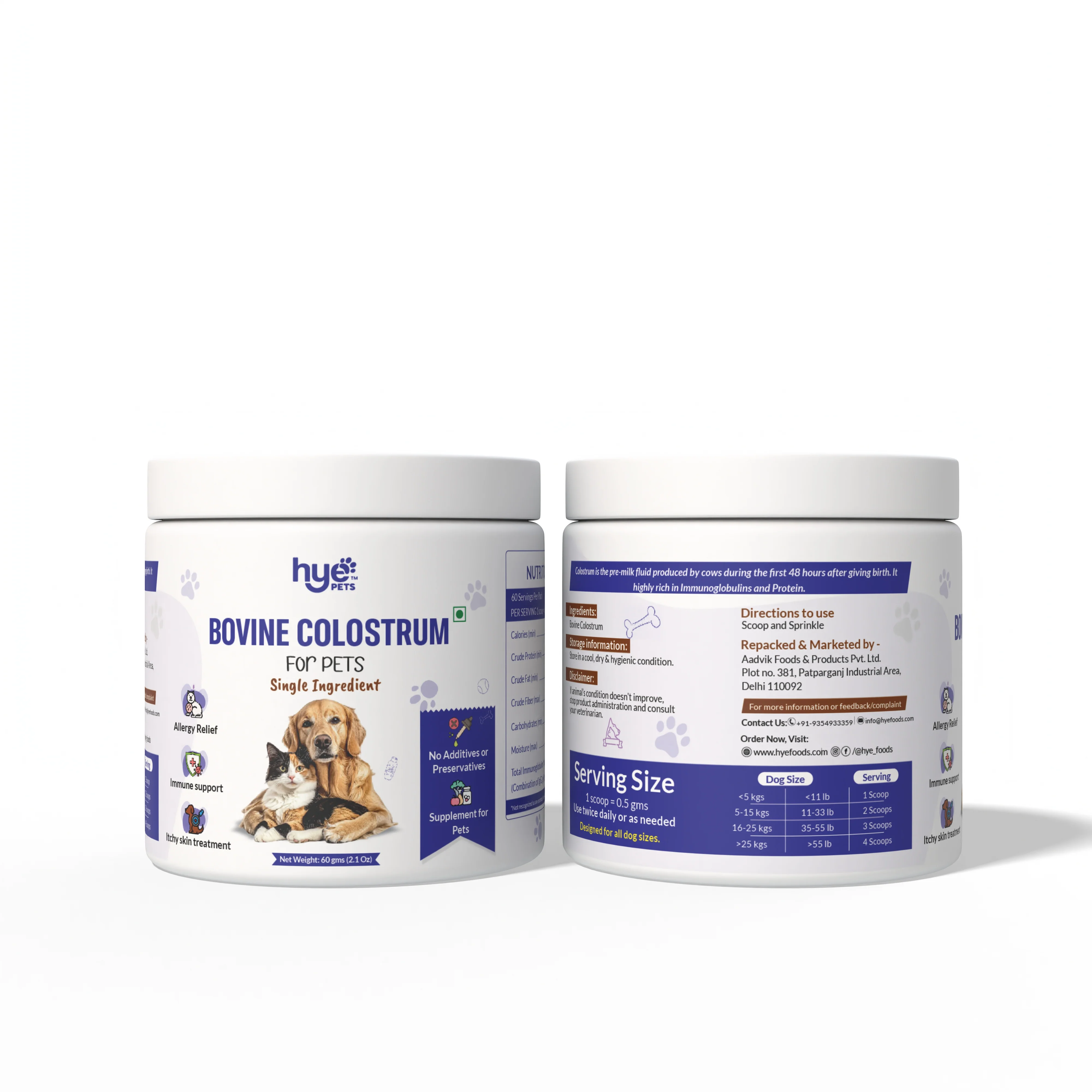 HYE Pets Bovine Colostrum Powder for Dogs & Cats - Image 4