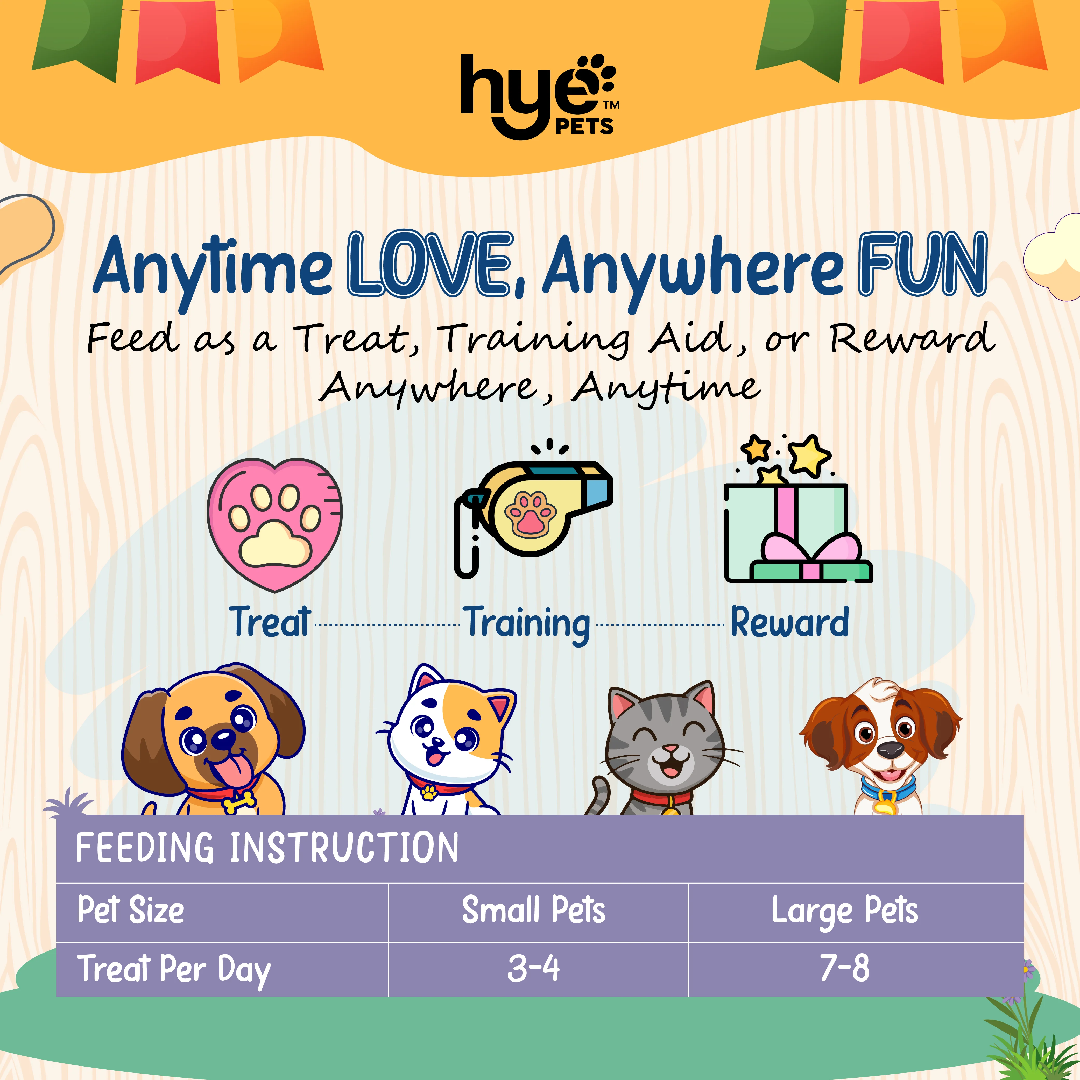 HYE Pets Freeze Dried Treats with Goat Milk, Blueberry, and Banana for Dogs and Cats - Image 4
