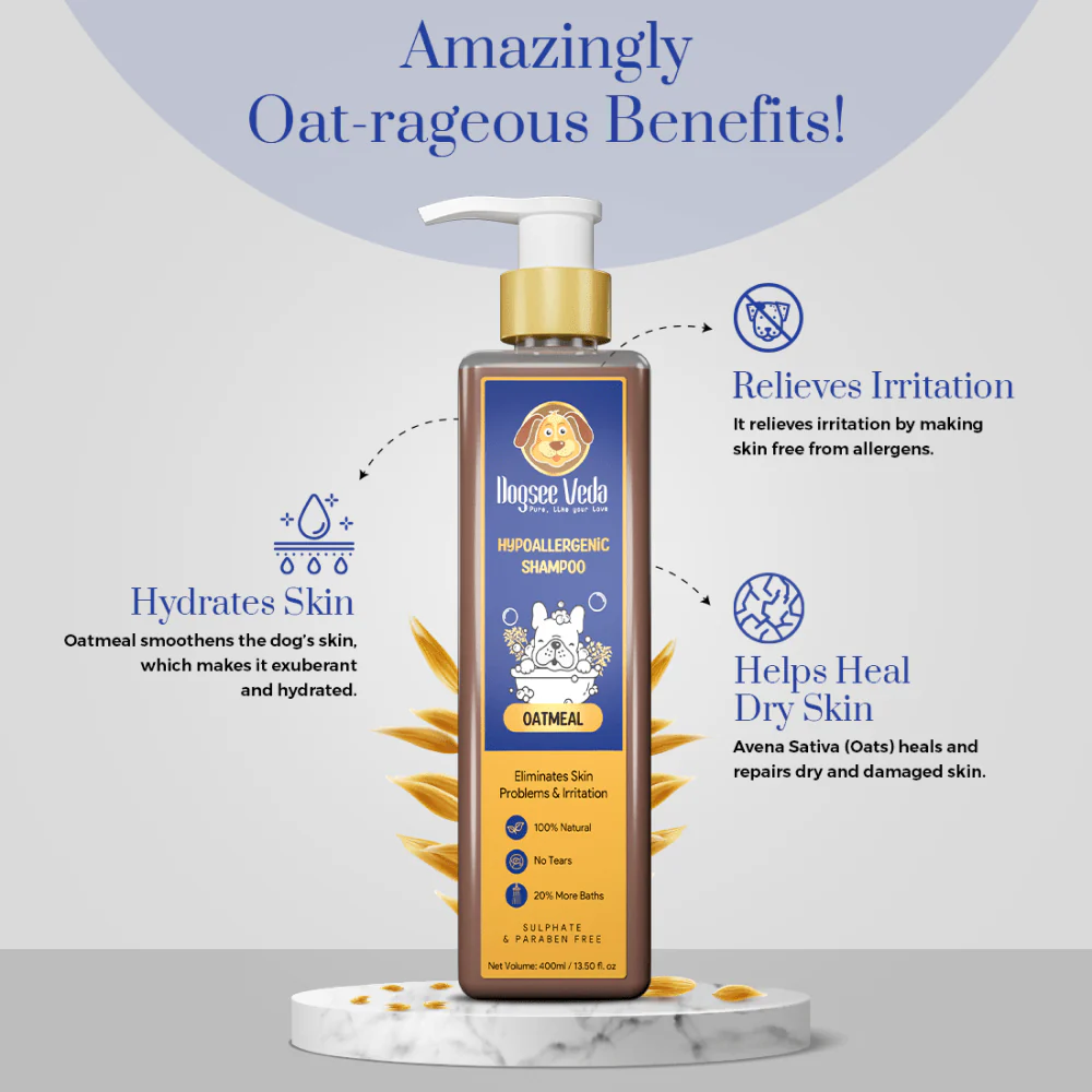 Dogsee Veda Hypoallergenic Oatmeal Shampoo for Dogs (200ml) - Image 9