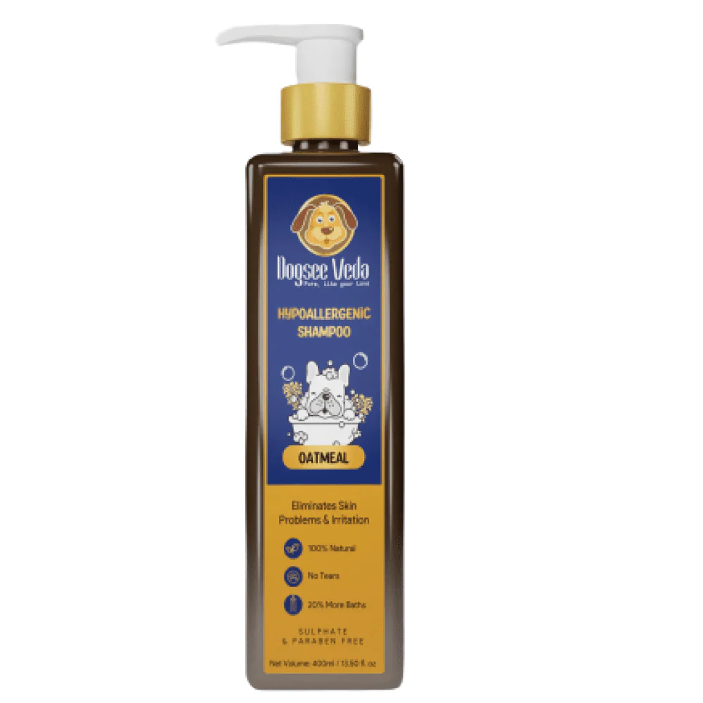 Dogsee Veda Hypoallergenic Oatmeal Shampoo for Dogs (400ml) - Image 2