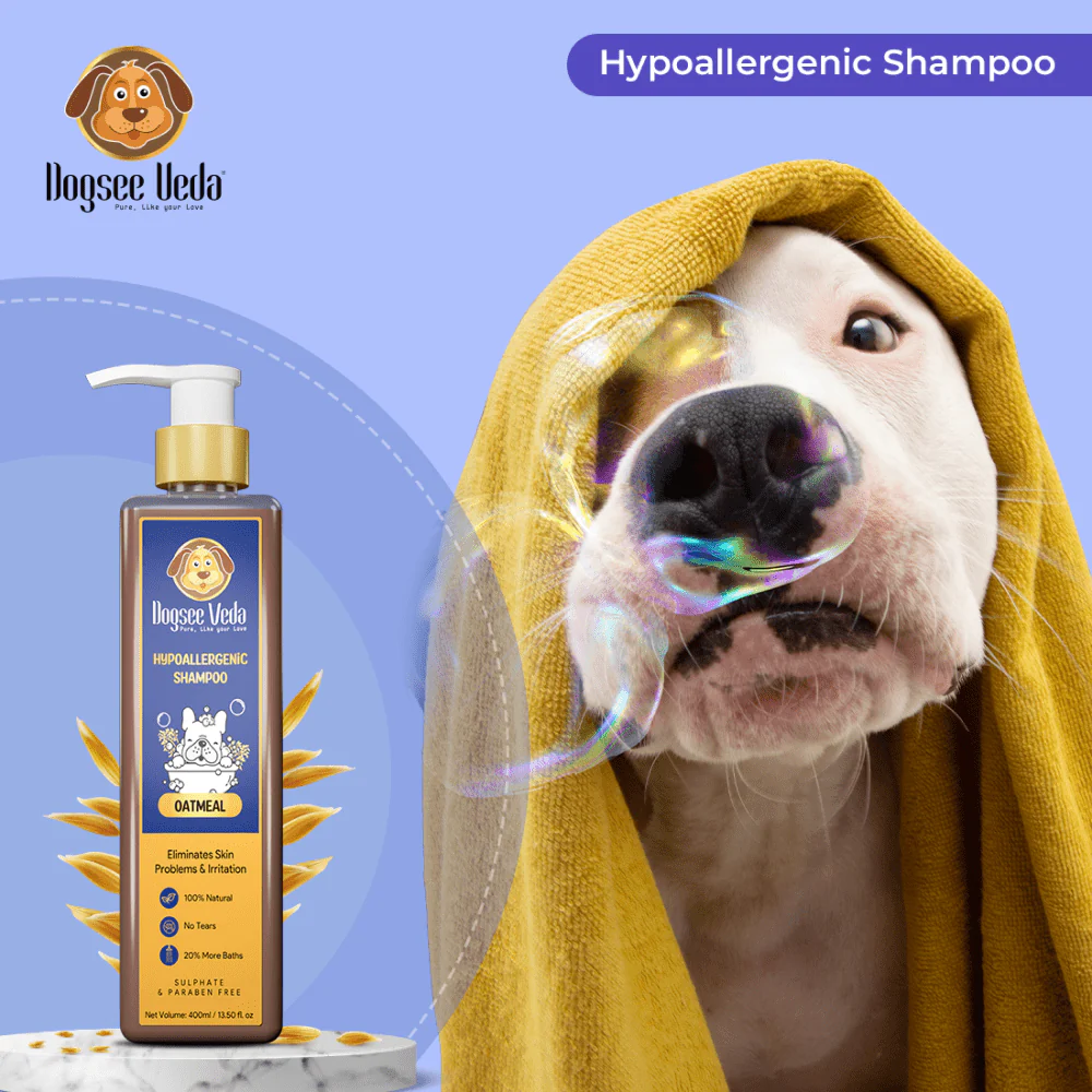 Dogsee Veda Hypoallergenic Oatmeal Shampoo for Dogs (400ml) - Image 9