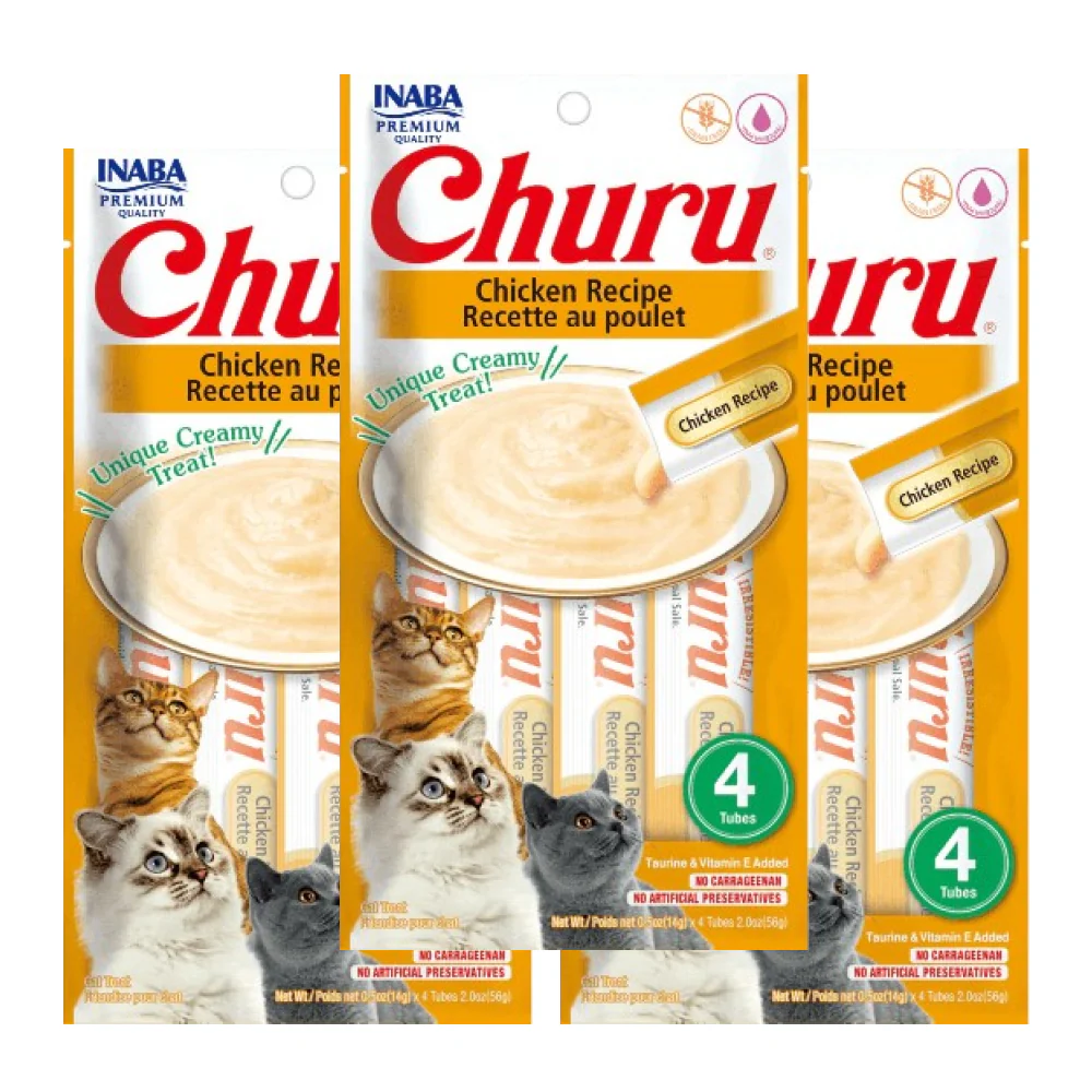 INABA Churu Chicken Creamy Cat Treats - Image 3