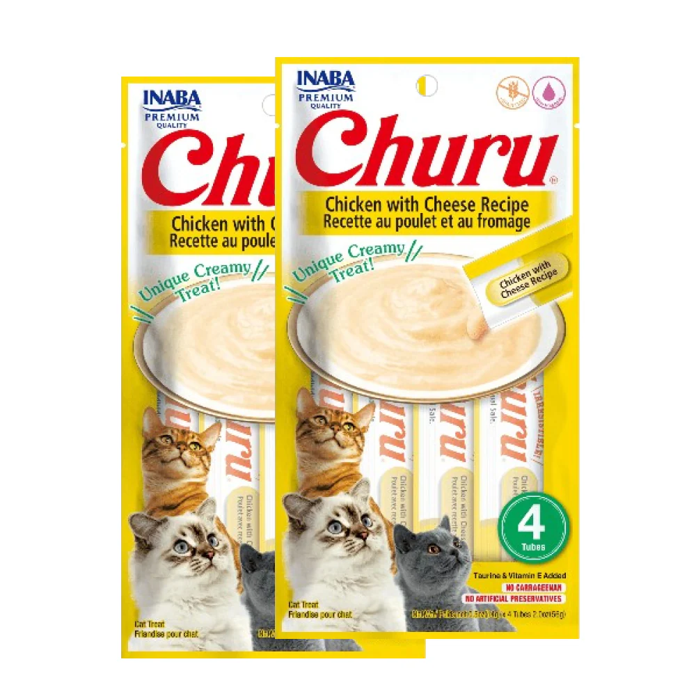 INABA Churu Chicken with Cheese Cat Treats - Image 4