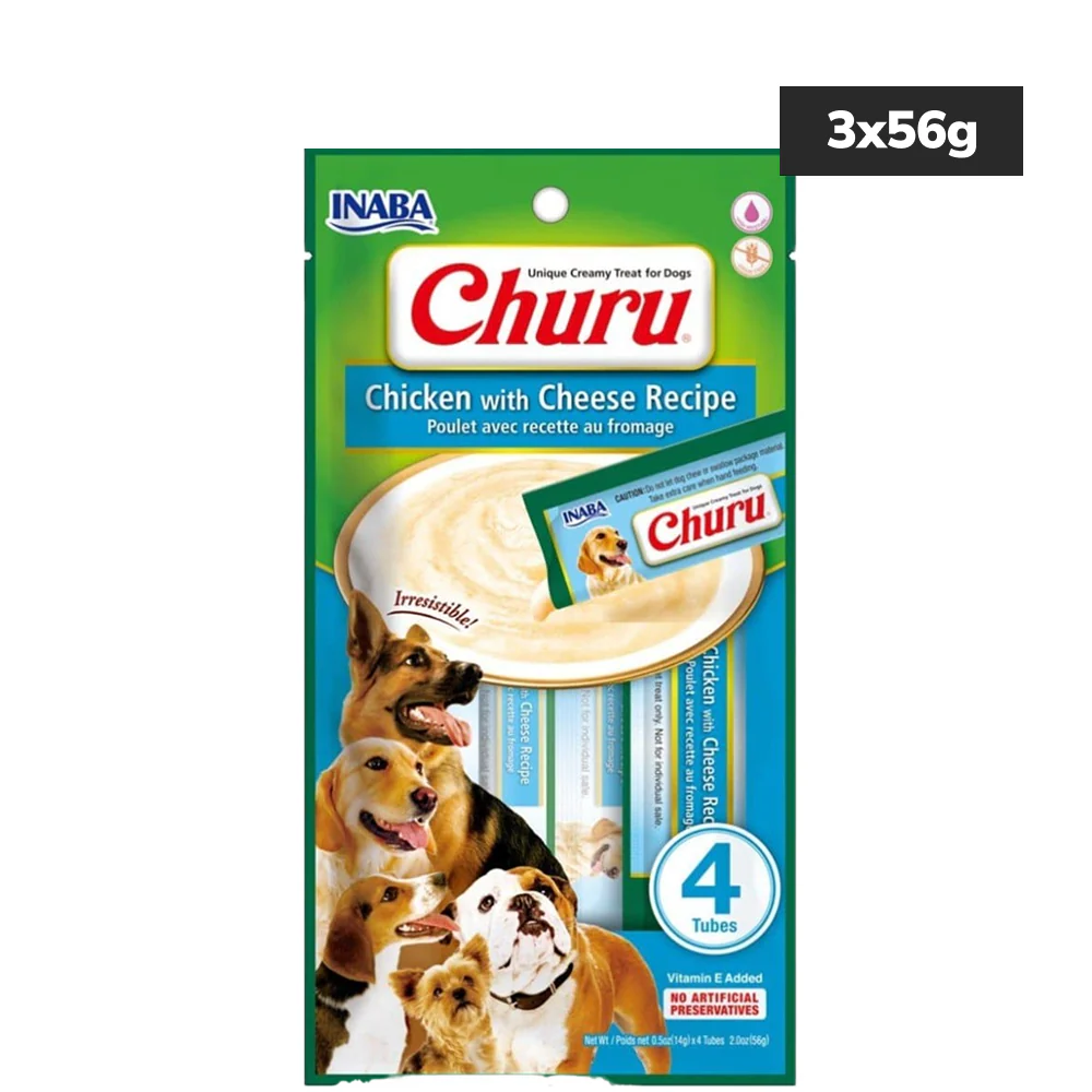 INABA Churu Chicken with Cheese Flavour Dog Treats - Image 3