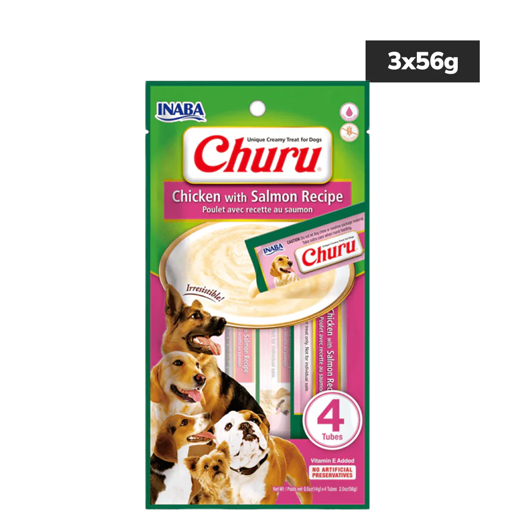 INABA Churu Chicken with Salmon Flavour Dog Treats - Image 2