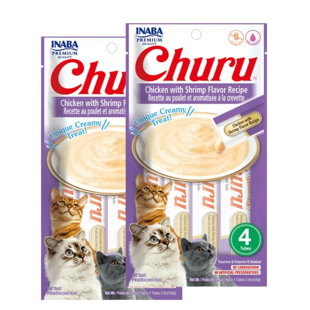 INABA Churu Chicken with Shrimp Creamy Cat Treats - Image 4