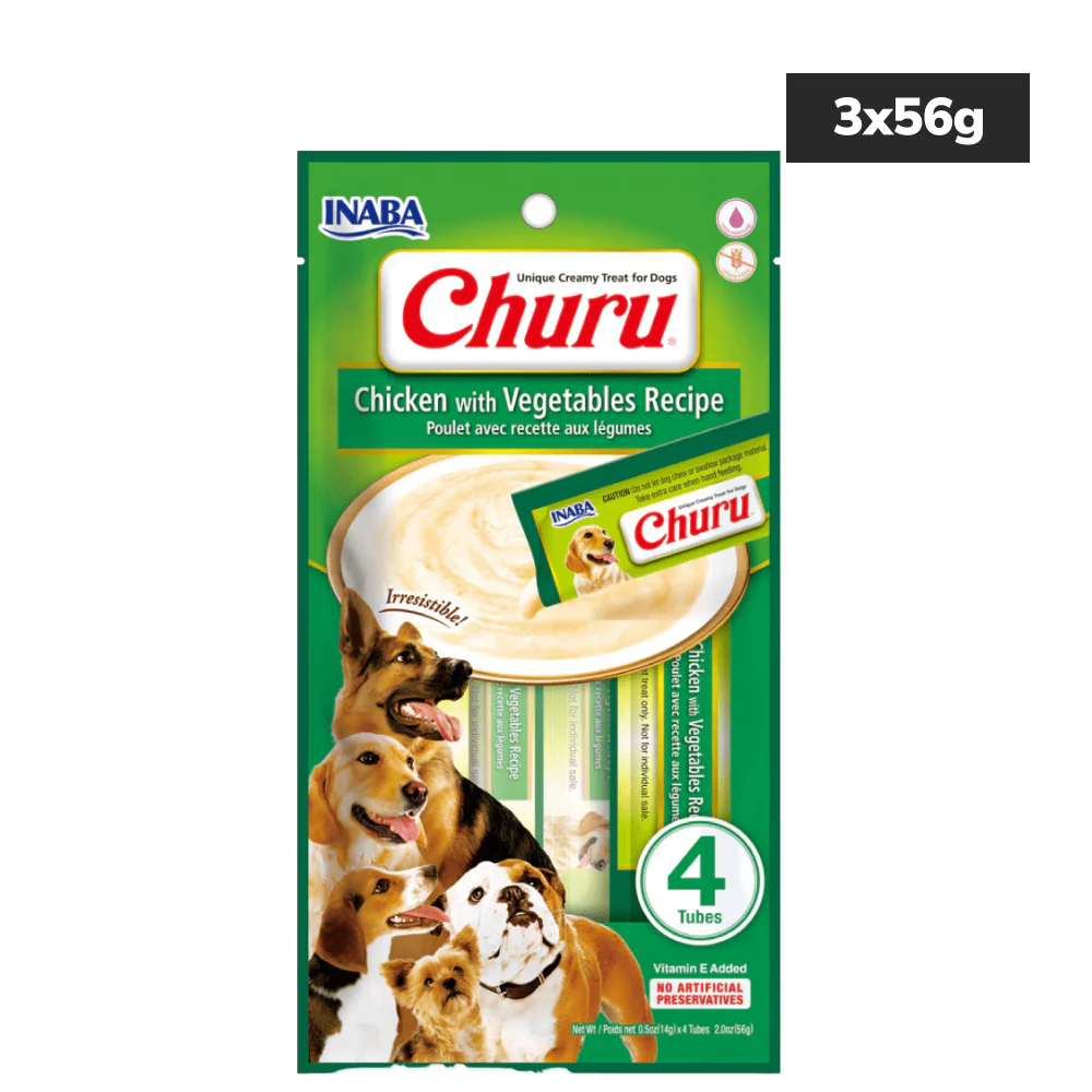 INABA Churu Chicken with Vegetable Flavour Dog Treats - Image 3