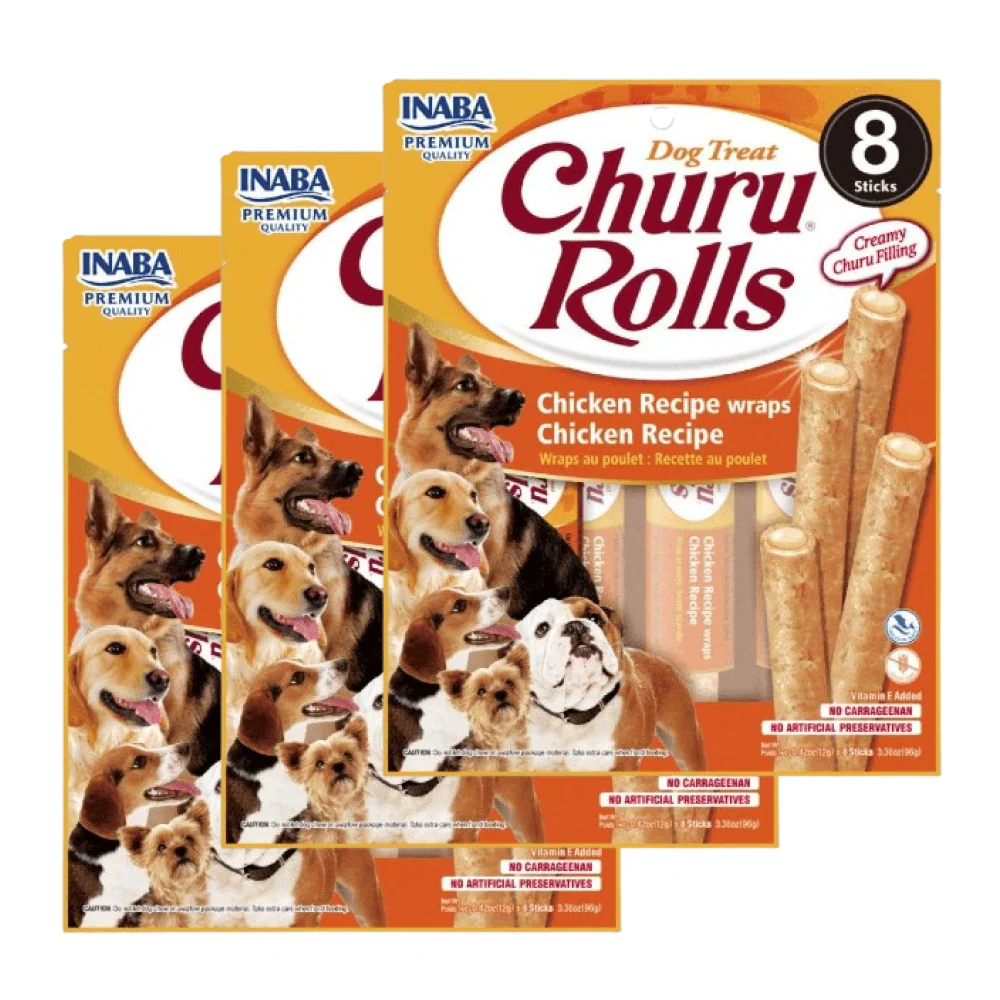 INABA Churu Roll Chicken Recipe Wraps Chicken Recipe Dog Treats - Image 8