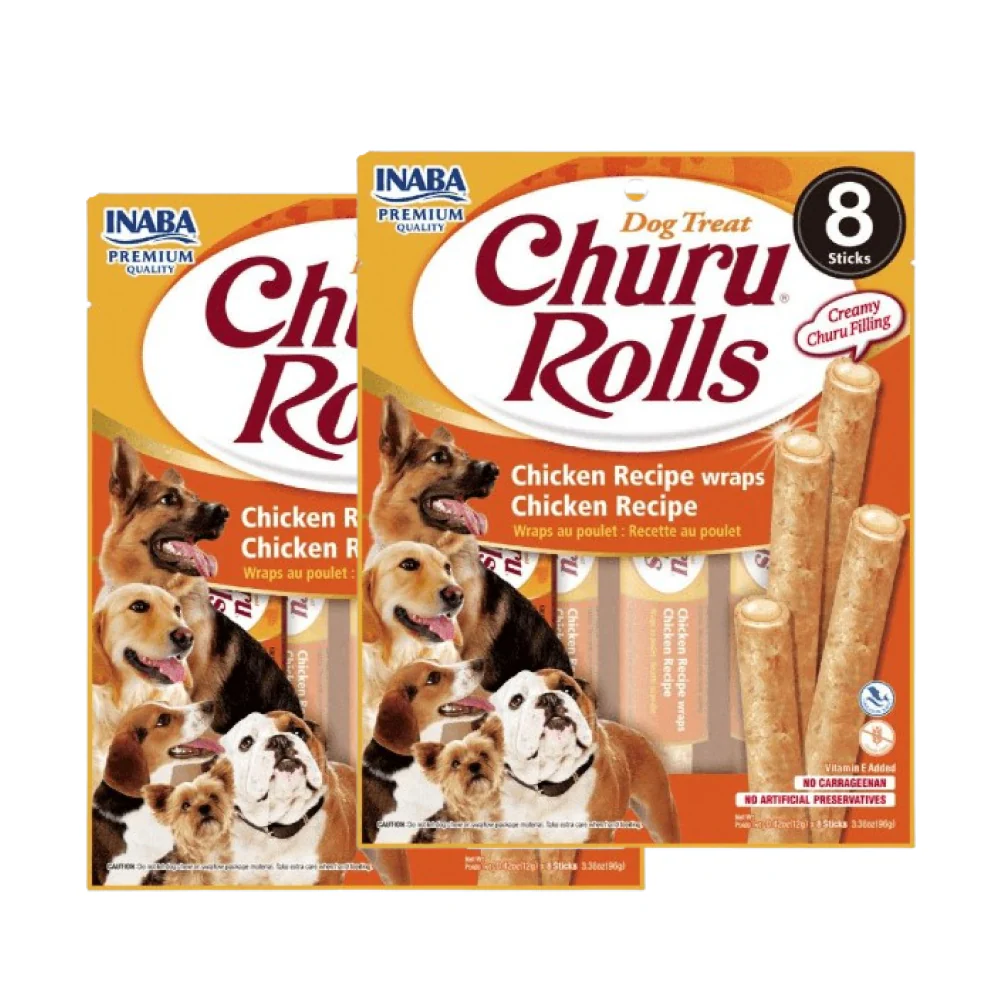 INABA Churu Roll Chicken Recipe Wraps Chicken Recipe Dog Treats - Image 9