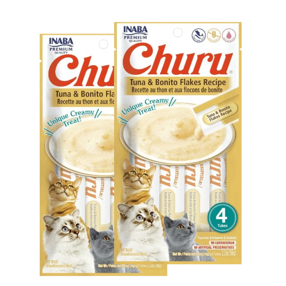 INABA Churu Tuna & Bonito Flakes Recipe Cat Treats - Image 9
