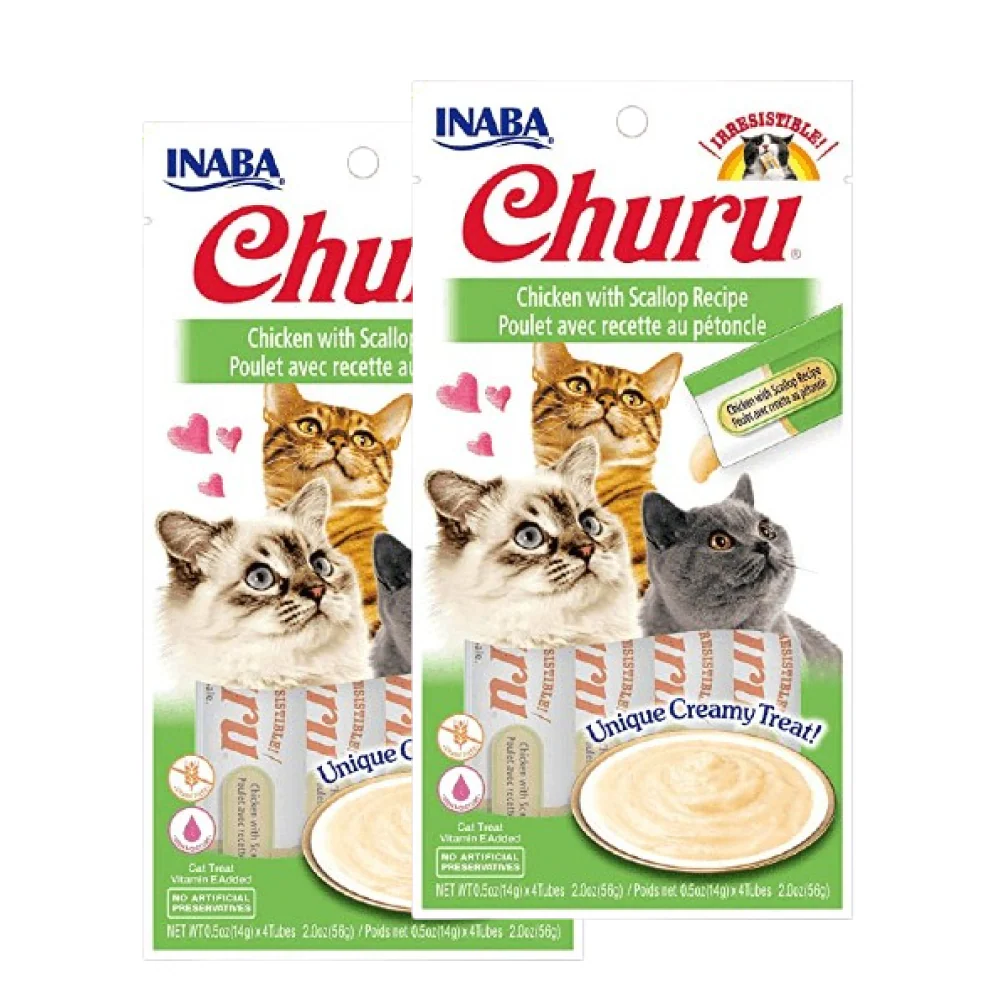 INABA Churu Chicken with Scallop Cat Treats - Image 10