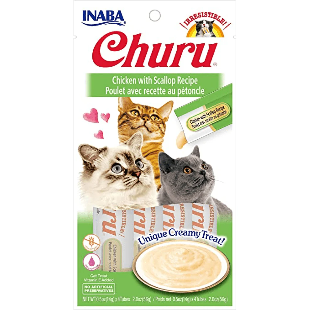 INABA Churu Chicken with Scallop Cat Treats - Image 3