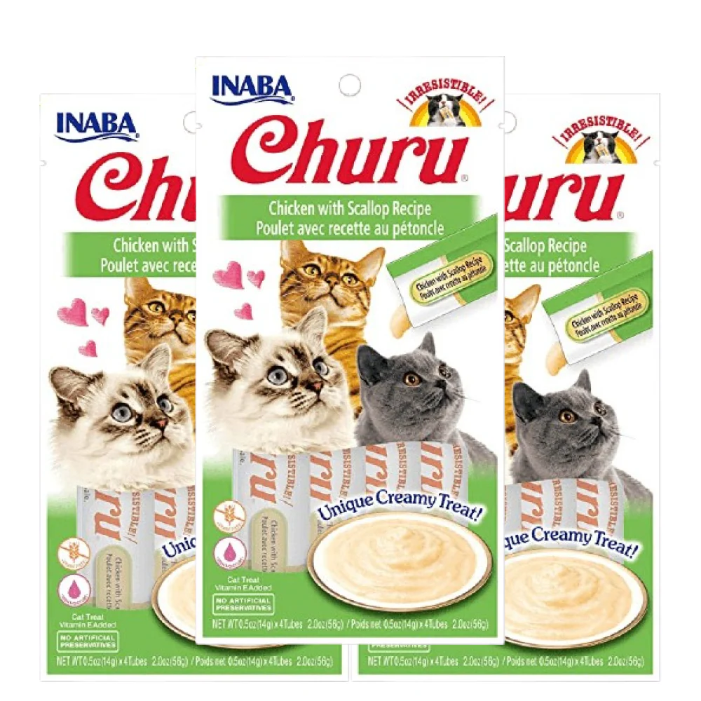 INABA Churu Chicken with Scallop Cat Treats - Image 9
