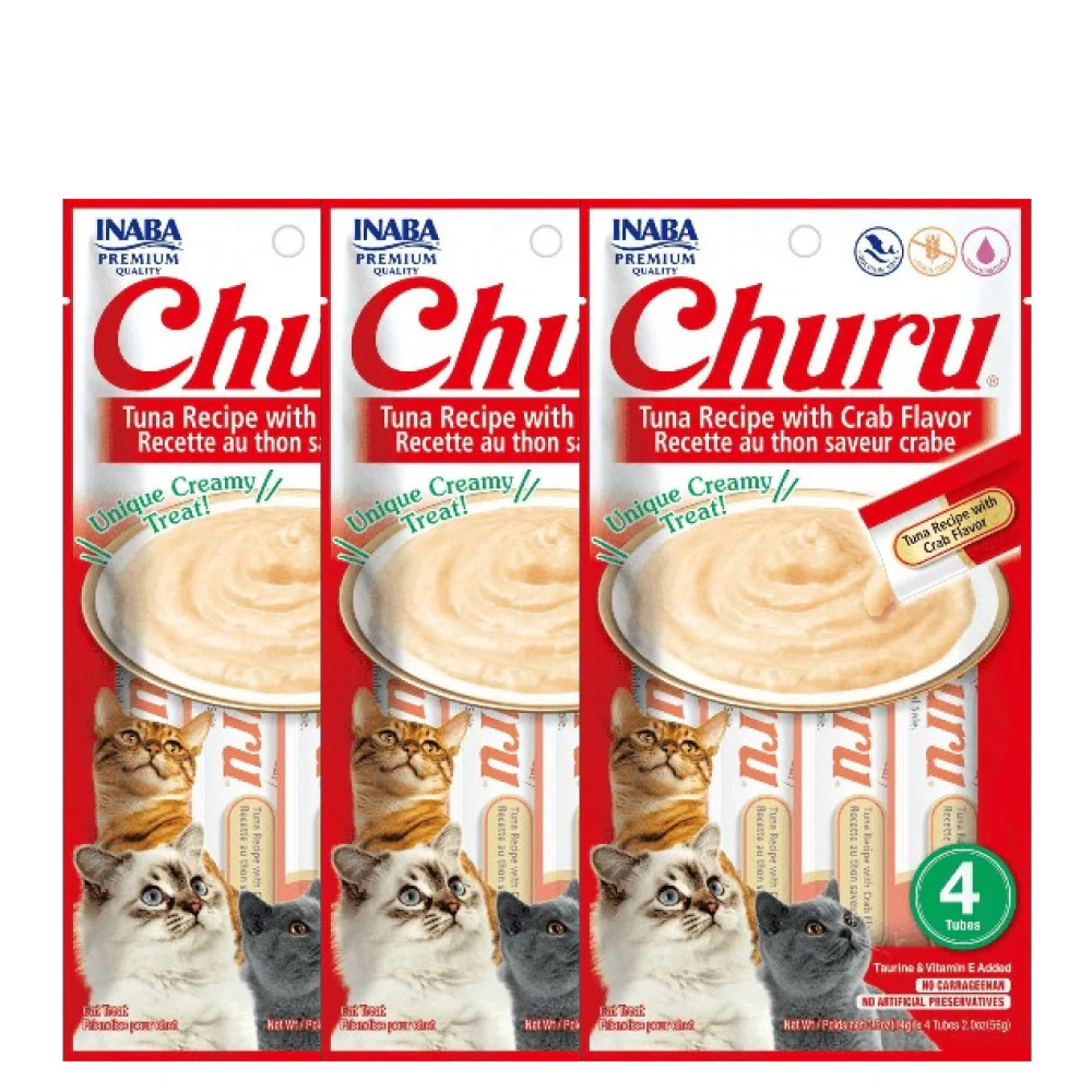 INABA Churu Tuna with Crab Cat Treats - Image 8