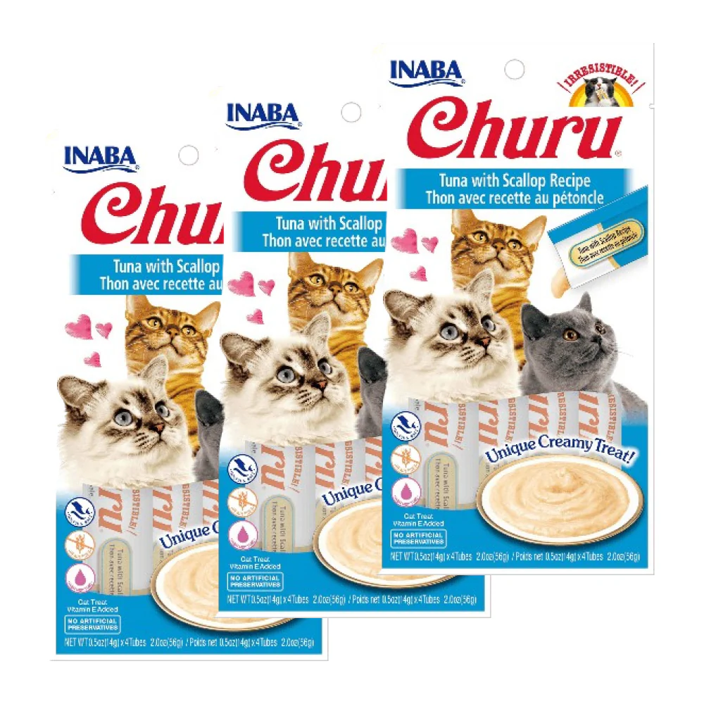 INABA Churu Tuna with Scallop Cat Treats - Image 5