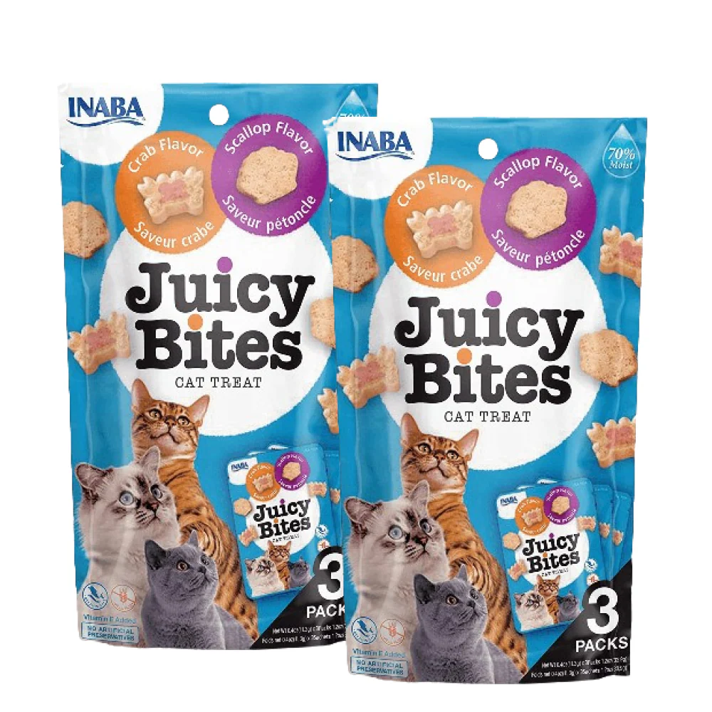 INABA Juicy Bites Scallop and Crab Flavoured Cat Treats - Image 6