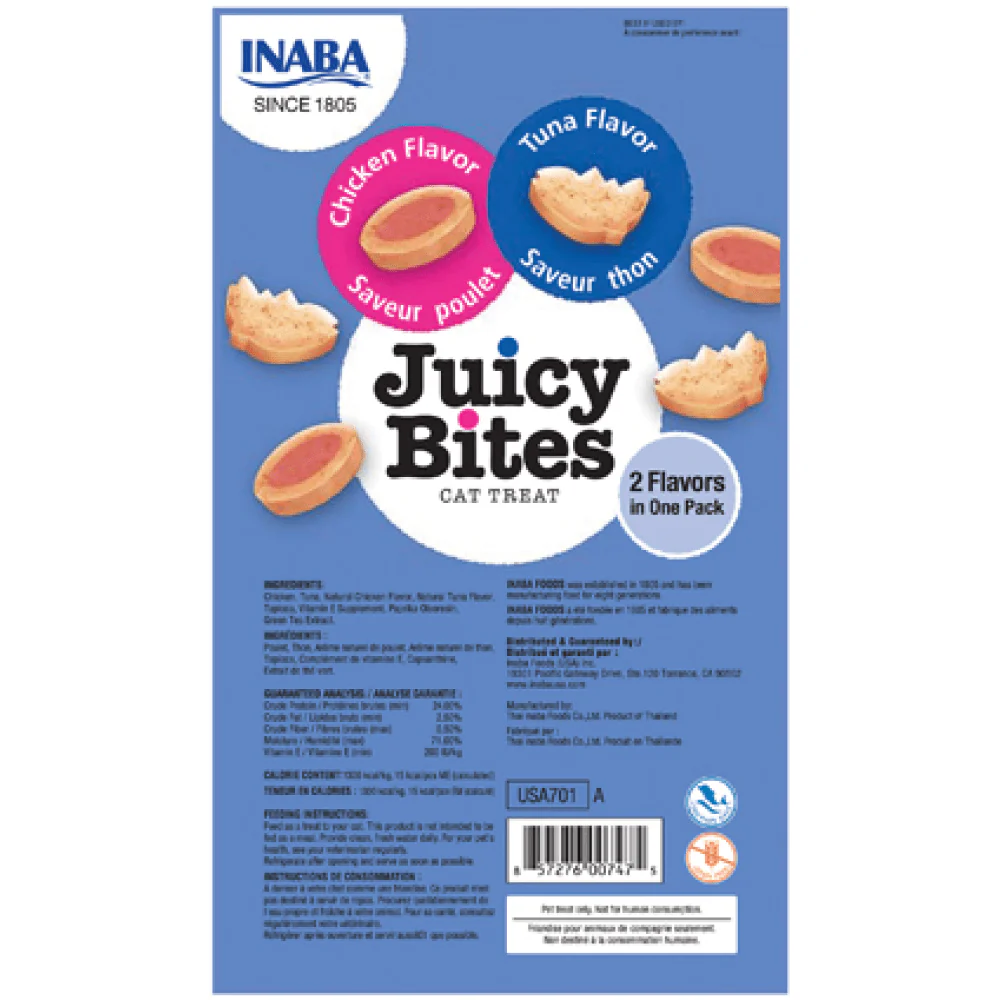 INABA Juicy Bites Tuna and Chicken Flavoured Cat Treats - Image 2