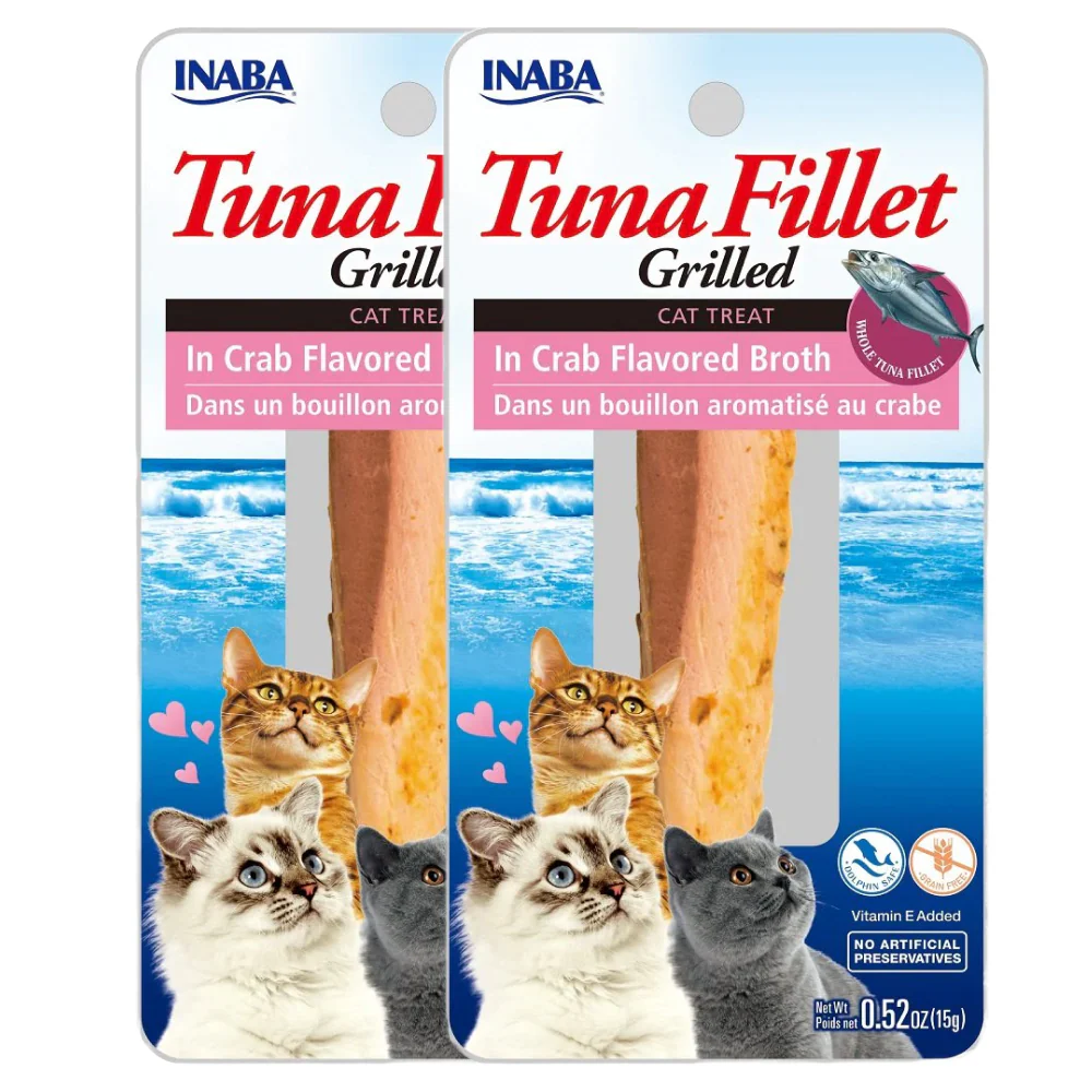 INABA Tuna Fillet Grilled in Crab Flavoured Broth Cat Treats - Image 2