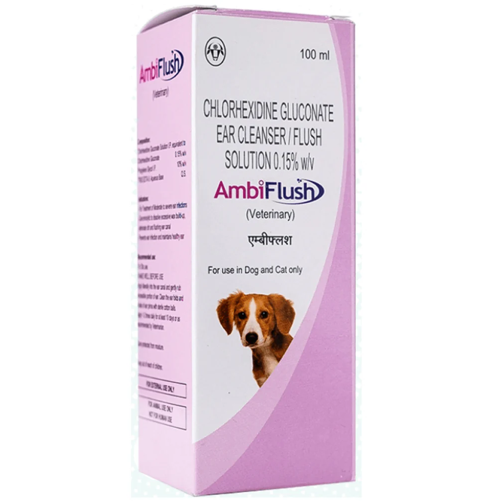 Intas Ambiflush Ear Cleanser for Dogs and Cats (100ml) - Image 2