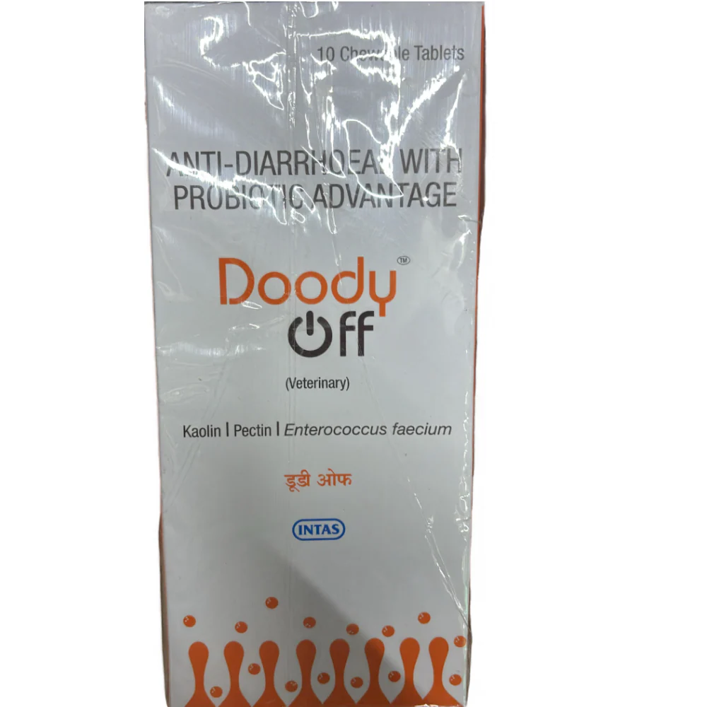 Intas Doody Off Tablets (Antidiarrhoel & Probiotic) for Dogs and Cats - Image 3