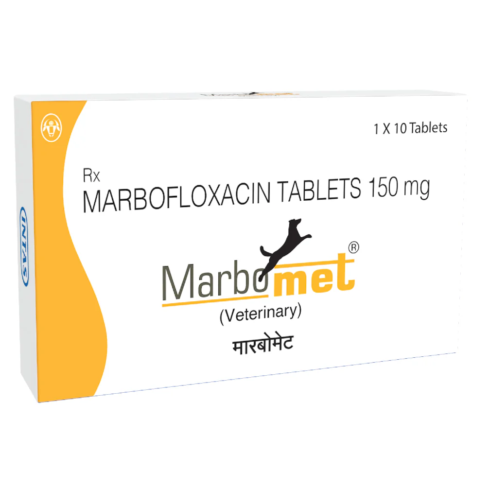Intas Marbomet 150mg (Marbofloxacin)Tablets for Dogs & Cats - Image 2