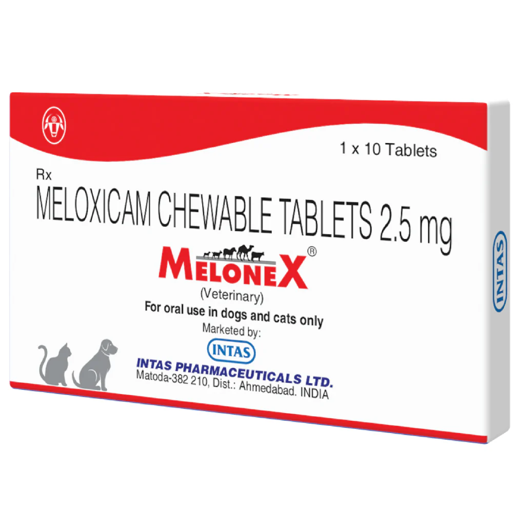 Intas Melonex (Meloxicam) 2.5mg Tablet for Dogs & Cats - Image 2