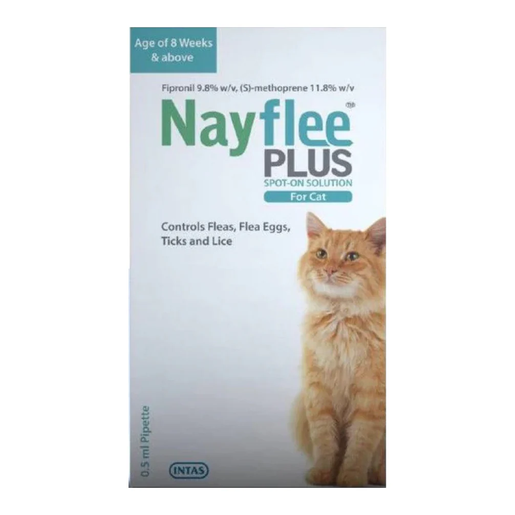 Intas Nayflee Plus Tick & Flea Spot On Cat - Image 2