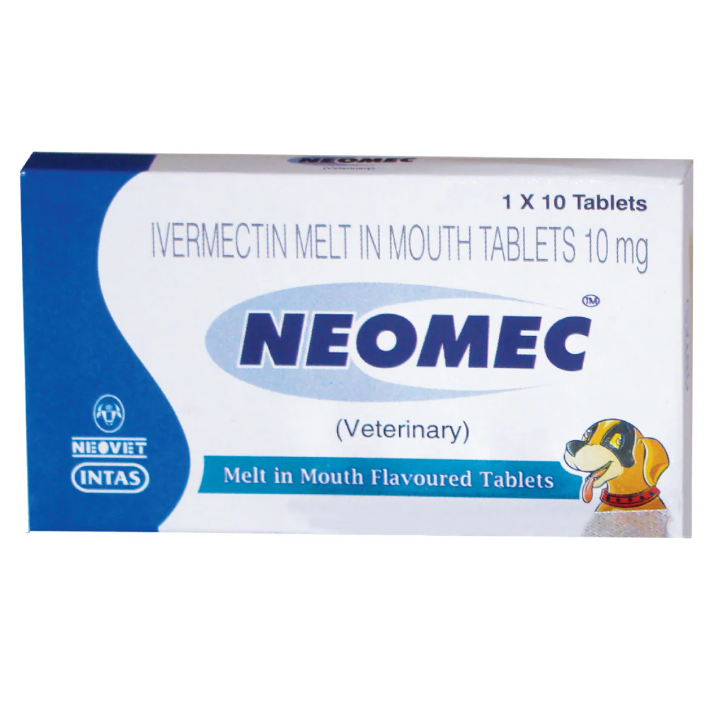 Intas Neomec (Ivermectin) 10mg Tablets for Dogs - Image 2