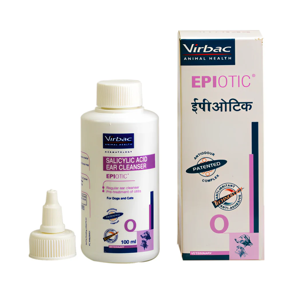 Intas Pomisol Ear Drops (15ml) and Virbac Epiotic Ear Cleanser for Dogs & Cats (100ml) Combo - Image 3
