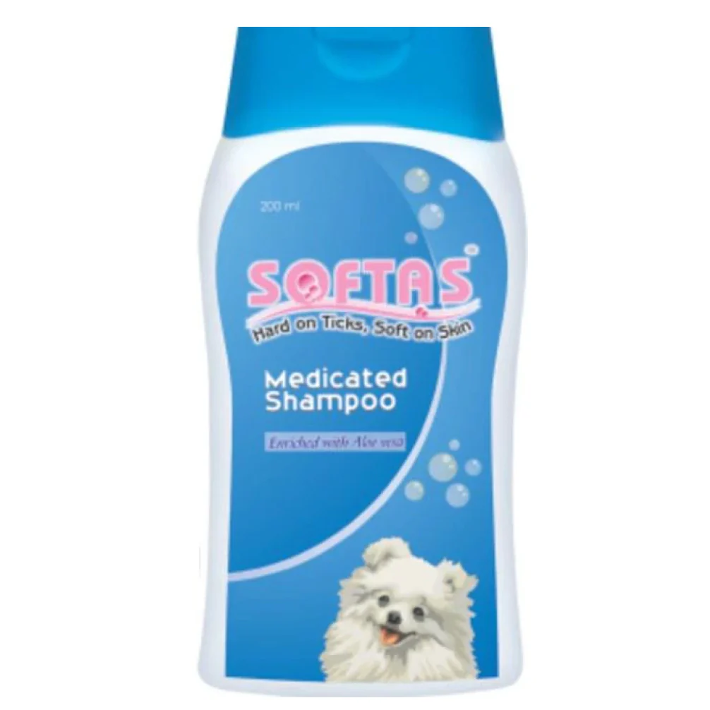 Intas Softas Tick & Flea Medicated Shampoo for Dogs - Image 2
