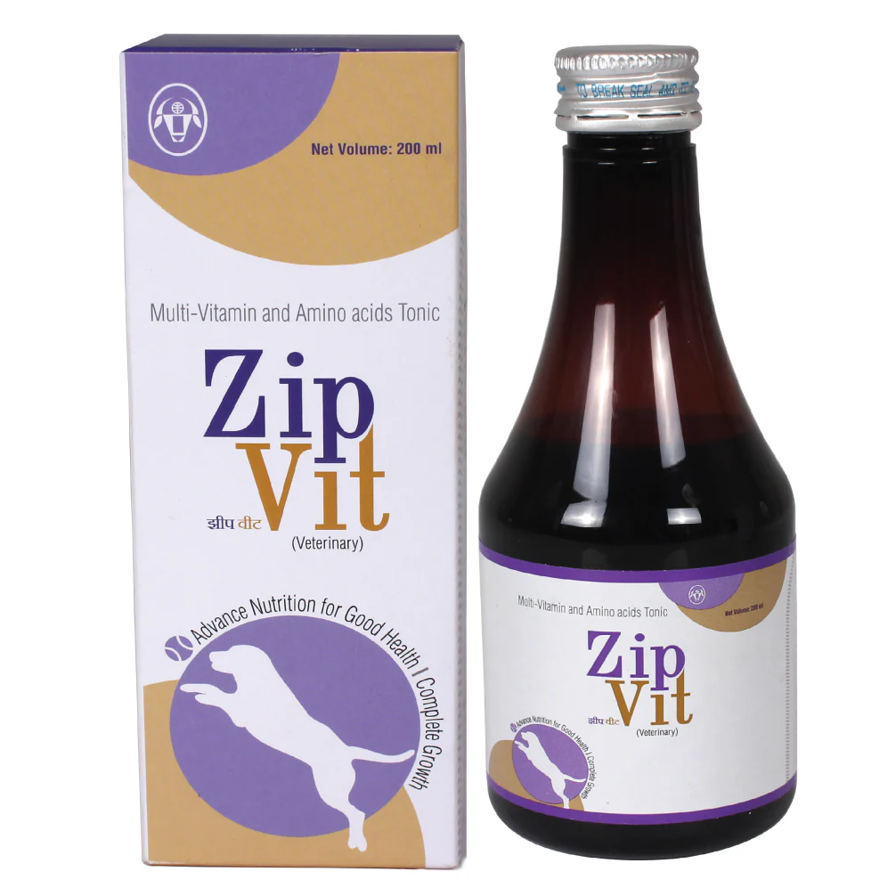 Intas Zipvit Multi Vitamin Supplement for Dogs and Cats (200ml) - Image 3