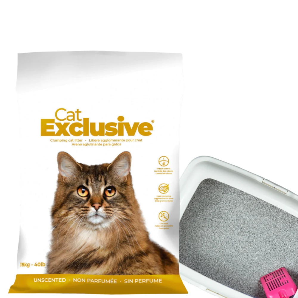 Intersand Cat's Exclusive Sodium Bentonite Clumping Unscented Cat Litter - Image 3