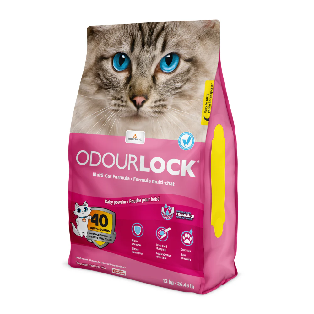 Intersand Scented Odour Lock Calming Baby Powder Cat Litter - Image 7