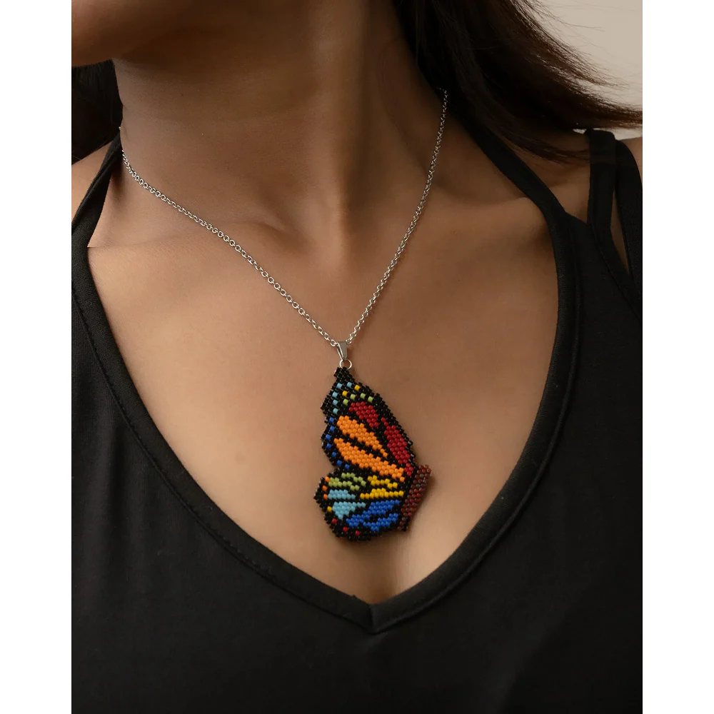 Jenni & Janki Handcrafted Miyuki Irene Necklace - Image 2