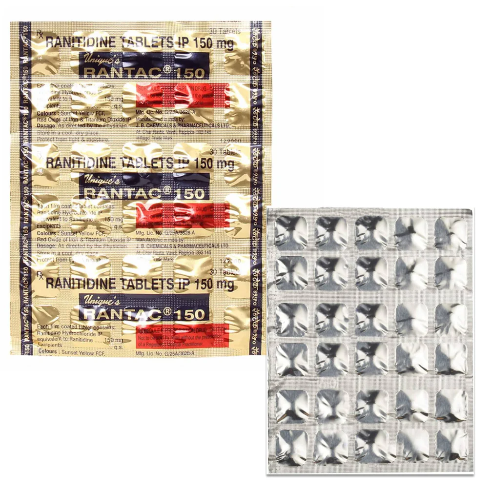 JB Rantac 150mg (Ranitidine) Tablet