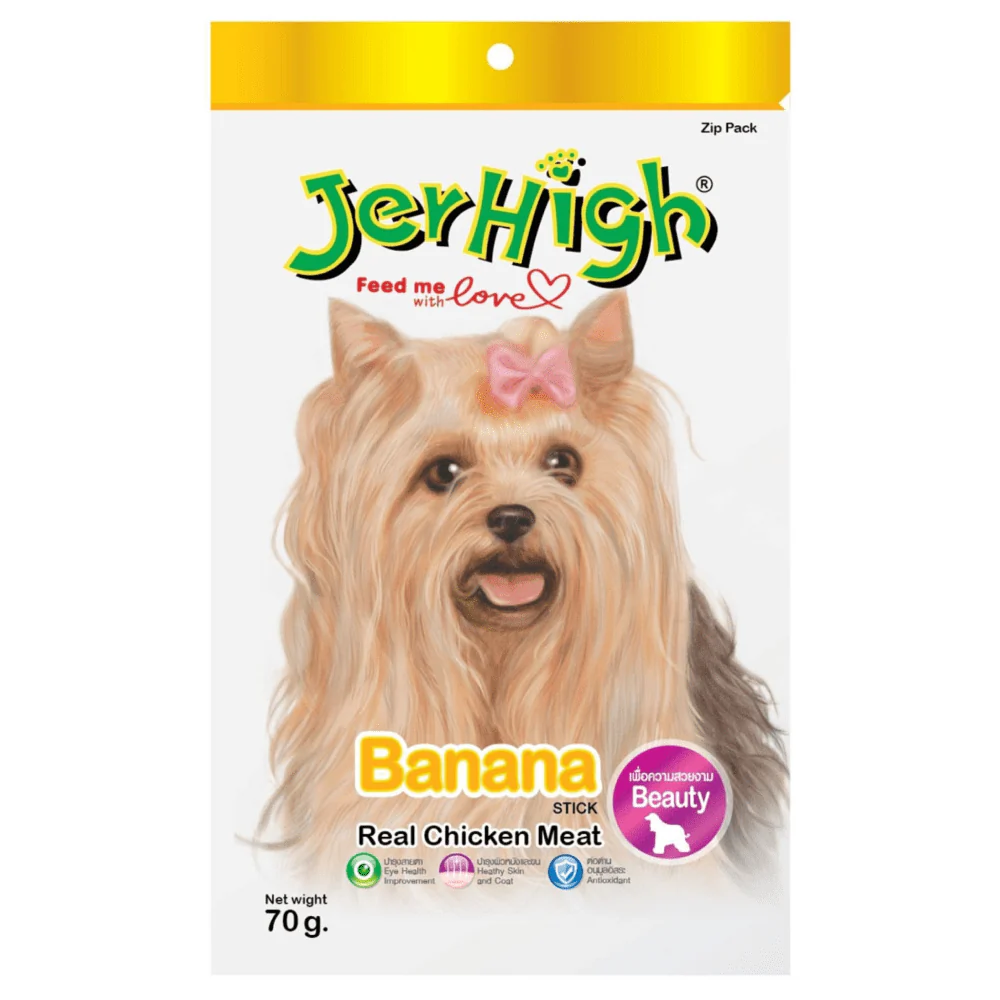 JerHigh 5 Flavour Real Stick Dog Treat Combo - Image 2
