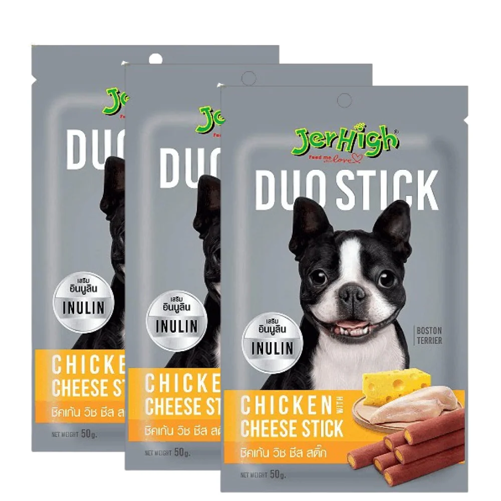 JerHigh Chicken And Cheese Duo Stick Dog Treat - Image 3