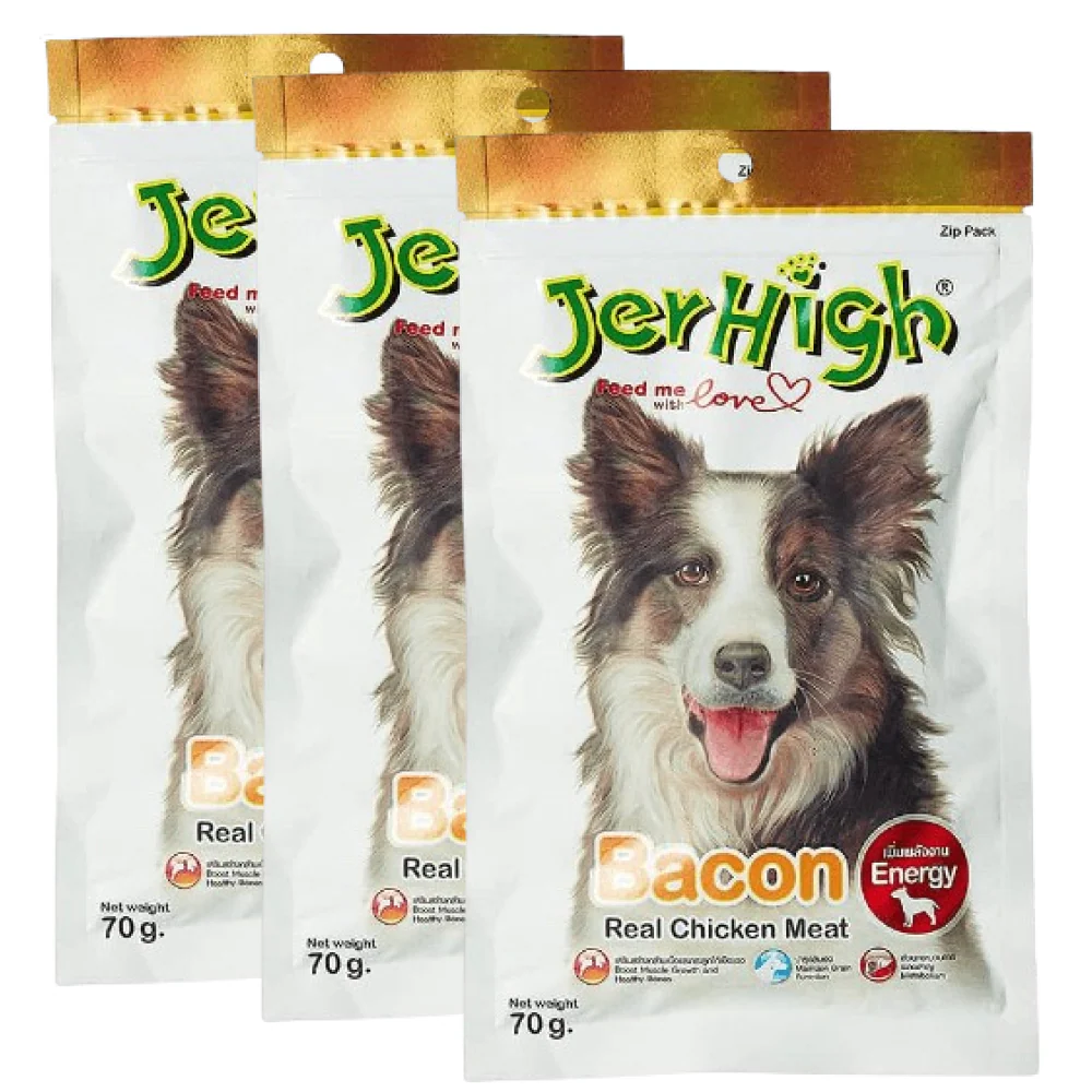 JerHigh Chicken Bacon Dog Treat - Image 4