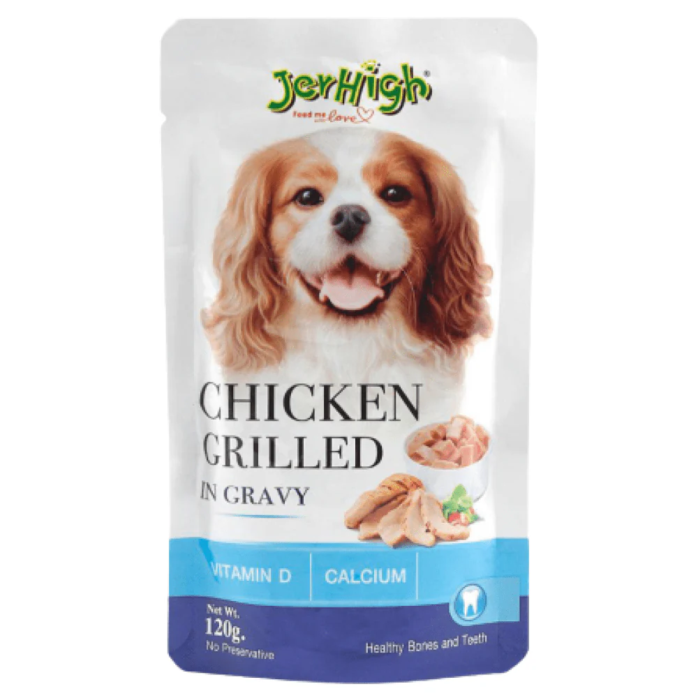 JerHigh Chicken Grilled in Gravy Dog Wet Food - Image 2