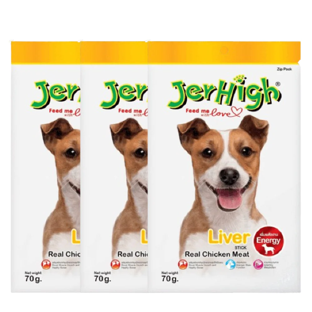 JerHigh Chicken Liver Stick Dog Treats - Image 2
