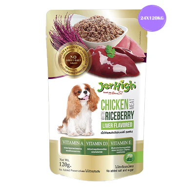 JerHigh Chicken with Riceberry Liver Flavored Dog Wet Food - Image 3