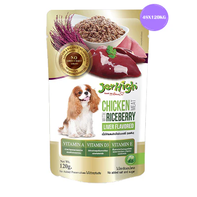 JerHigh Chicken with Riceberry Liver Flavored Dog Wet Food - Image 4