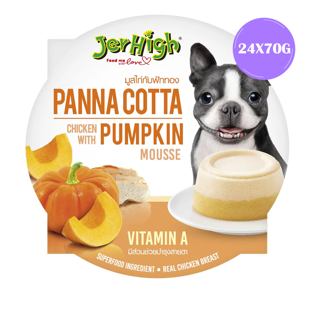 JerHigh Panna Cotta Chicken with Pumpkin Mousse Dog Wet Food - Image 3
