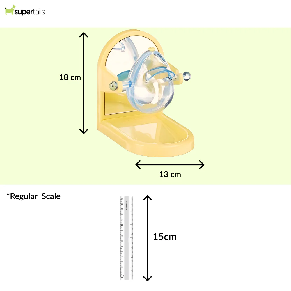 JW ActiviToys Tip & Treat Toy for Birds (Yellow) - Image 2