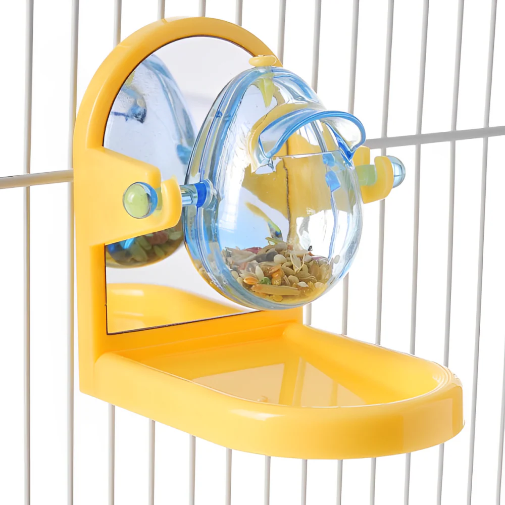 JW ActiviToys Tip & Treat Toy for Birds (Yellow) - Image 3