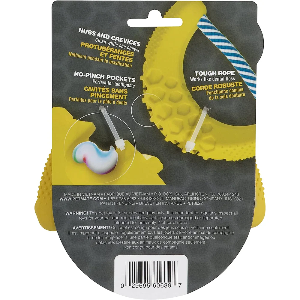 JW Banana Chew ee Dental Toy for Dogs (Yellow) - Image 5