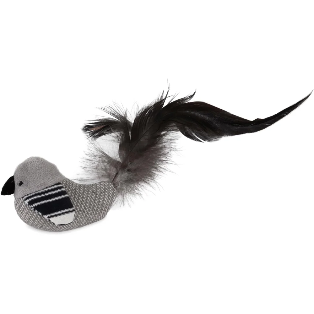 JW Cataction Brid with Catnip Toy for Cats (Black/White) - Image 4