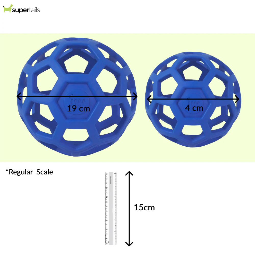 JW Hol Ee Giggler Roller Toy for Dogs (Blue) - Image 2